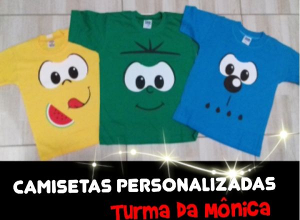 0001 camisetas turma da.monica